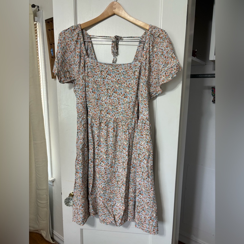 Lane Bryant Multicolor Floral Mini Dress